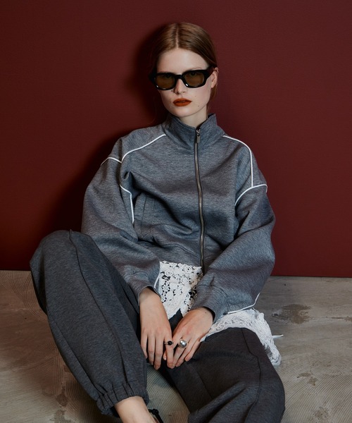 MAISON SPECIAL(メゾンスペシャル)の「Lace-Up Jogger Pants/レースアップジョガーパンツ(その他パンツ・レディース・ネイビー/ピンク/グレー/オフホワイト・38/36)」の15枚目の写真