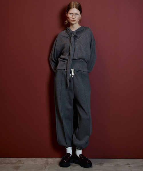MAISON SPECIAL(メゾンスペシャル)の「Lace-Up Jogger Pants/レースアップジョガーパンツ(その他パンツ・レディース・ネイビー/ピンク/グレー/オフホワイト・38/36)」の17枚目の写真