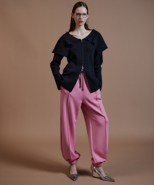 MAISON SPECIAL(メゾンスペシャル)の「Lace-Up Jogger Pants/レースアップジョガーパンツ(その他パンツ・レディース・ネイビー/ピンク/グレー/オフホワイト・38/36)」の22枚目の写真
