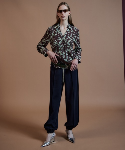 MAISON SPECIAL(メゾンスペシャル)の「Lace-Up Jogger Pants/レースアップジョガーパンツ(その他パンツ・レディース・ネイビー/ピンク/グレー/オフホワイト・38/36)」の10枚目の写真