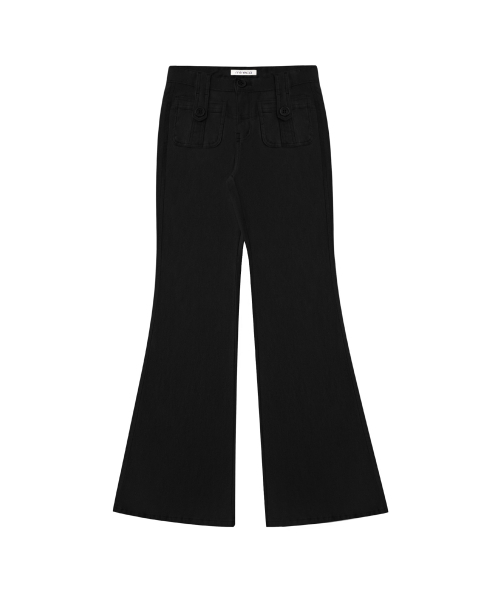 MIRECO（ミレコ）の「BUTTON POCKET BOOTCUT PT BLACK（その他パンツ・レディース・その他・2/3）」の4枚目の写真