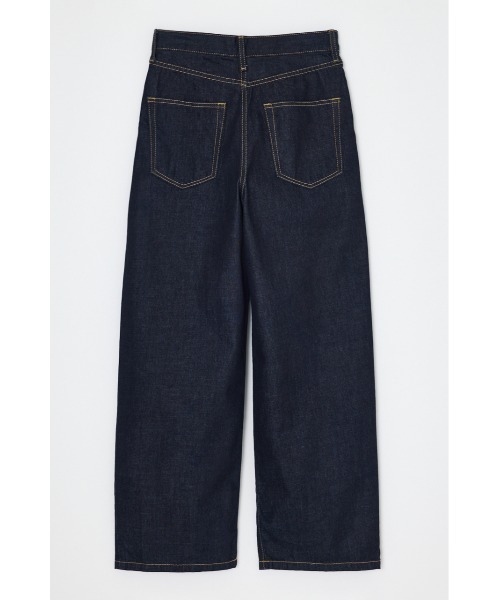 THROW by SLY(スローバイスライ)の「THROW BUTTONFLY TUCK LOOSE PT-AB ボタンフライタックルーズパンツ 秋服 冬服(デニムパンツ・レディース・ブルー/ダークブルー・0/1)」の4枚目の写真