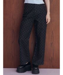 ダイヤステッチデニムパンツ