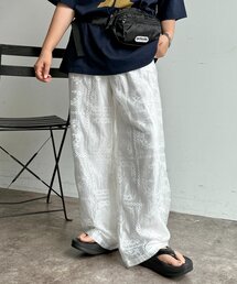 CPCM | 【セットアップ着用可】パッチワーク刺繍シアーパンツ(その他パンツ)