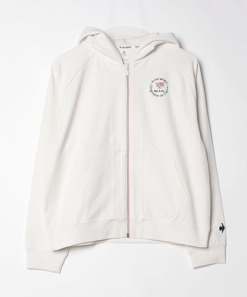 le coq sportif（ルコックスポルティフ）の「PJ collaboration windproof sweat jacket（スウェット・レディース・グリーン/ネイビー/ホワイト系その他・XL/S/L/M）」の2枚目の写真
