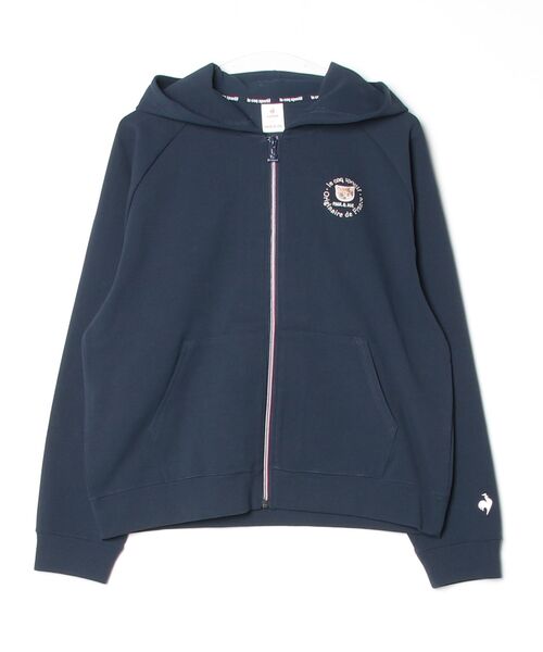 le coq sportif（ルコックスポルティフ）の「PJ collaboration windproof sweat jacket（スウェット・レディース・グリーン/ネイビー/ホワイト系その他・XL/S/L/M）」の3枚目の写真