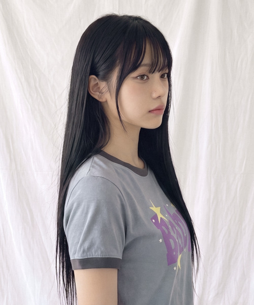 THE GREEN LAB（ザグリーンラボ）の「BABY リンガー半袖Tシャツ [メランジグレー]（Tシャツ/カットソー・レディース・その他・FREE）」の8枚目の写真