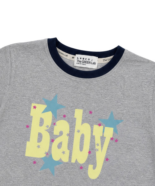 THE GREEN LAB（ザグリーンラボ）の「BABY リンガー半袖Tシャツ [メランジグレー]（Tシャツ/カットソー・レディース・その他・FREE）」の10枚目の写真