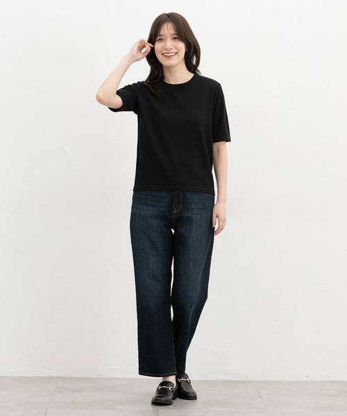 Honeys（ハニーズ）の「クルーネックニット（ニット/セーター・レディース・ブルー/ブラック/ダークパープル・LL/L/M）」の4枚目の写真