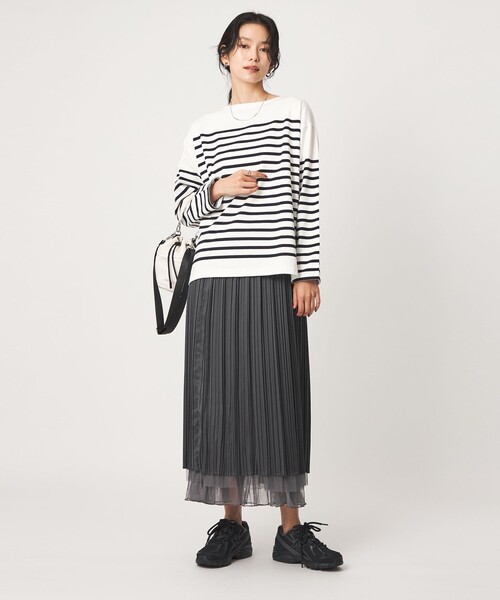 green label relaxing（グリーンレーベルリラクシング）の「［size SHORT/TALLあり］2WAY チュール スカート（スカート・レディース・ダークグレー/ナチュラル/モカ・FREE/SHORT/TALL）」の11枚目の写真