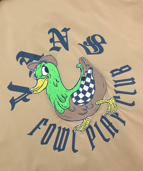 VANS（バンズ）の「FOWL PLAY CLUB コーチジャケット / TP CIRCLE DUCK JKT Incense VN000NJ44MG1（ブルゾン・メンズ・ベージュ・MEDIUM）」の7枚目の写真
