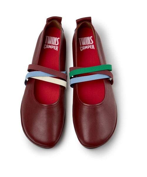 CAMPER（カンペール）の「[カンペール] TWINS / フラットシューズ（パンプス・レディース・ワインレッド・22.5cm/25.0cm/23.5cm/24.0cm/23.0cm/25.5cm）」の4枚目の写真