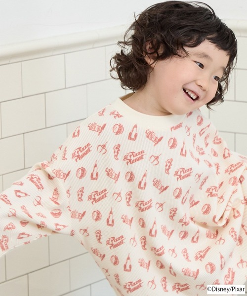 LOWRYS FARM(ローリーズファーム)の「KIDS / TOY STORY(トイ・ストーリー)/ワッフルセットアップ 828717(Tシャツ/カットソー・キッズ・グレー/アイボリー/オフホワイト・150cm/130cm/110cm)」の6枚目の写真