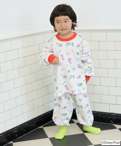 LOWRYS FARM(ローリーズファーム)の「KIDS / TOY STORY(トイ・ストーリー)/ワッフルセットアップ 828717(Tシャツ/カットソー・キッズ・グレー/アイボリー/オフホワイト・150cm/130cm/110cm)」の12枚目の写真