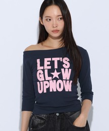 3.3 Field Trip／ワンショルロゴ５分袖トップス