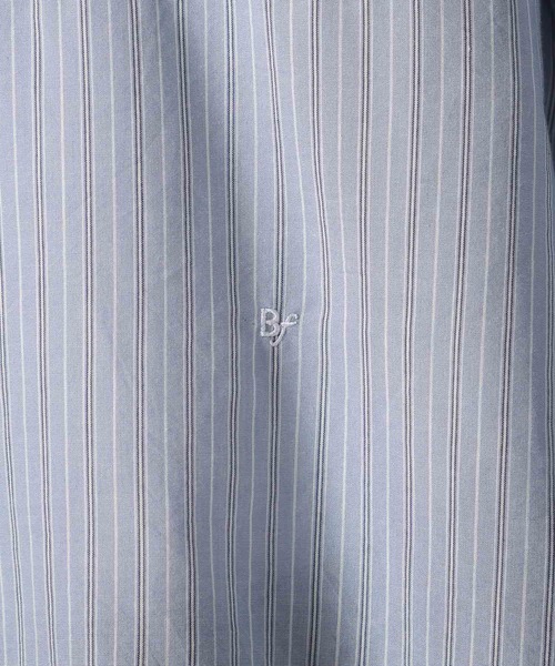 BAYFLOW（ベイフロー）の「【接触冷感】テンセル(TM)ファイバーシャツ（シャツ/ブラウス・メンズ・ブルー/オフホワイト・MEDIUM/LARGE）」の6枚目の写真