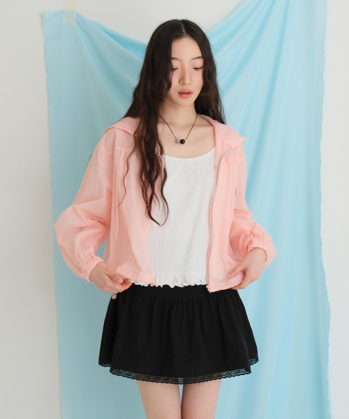 MOUI(モウイ)の「Frill ribbed sleeveless Tee (IVORY)(Tシャツ/カットソー・レディース・その他・FREE)」の3枚目の写真