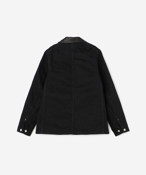 SCYE BASICS（サイベーシックス）の「SCYE BASICS | セルビッジ ブラックデニム チョアジャケット WOMEN（デニムジャケット・レディース・ブラック・34）」の3枚目の写真