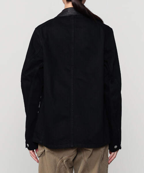 SCYE BASICS（サイベーシックス）の「SCYE BASICS | セルビッジ ブラックデニム チョアジャケット WOMEN（デニムジャケット・レディース・ブラック・34）」の11枚目の写真