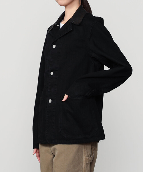 SCYE BASICS（サイベーシックス）の「SCYE BASICS | セルビッジ ブラックデニム チョアジャケット WOMEN（デニムジャケット・レディース・ブラック・34）」の14枚目の写真