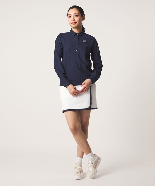 UNITED ARROWS GOLF(ユナイテッドアローズゴルフ)の「ウィメンズ パイピング スカート ストレッチ(スカート・レディース・ホワイト/ネイビー・L/M/S)」の6枚目の写真