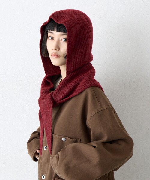 CIAOPANIC TYPY(チャオパニックティピー)の「:【ZOZO限定】新色登場!フード付きスカーフマフラー(マフラー・レディース・アイボリー/レッド/グレー/サックスブルー・ONE SIZE)」の4枚目の写真