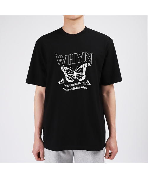 WHYN(ワイエヌ)の「ナビタトゥー半袖Tシャツ F05BRD_WBX11030(Tシャツ/カットソー・メンズ・ブルー/ホワイト/ブラック/グレー系その他・S/XL/L/M)」の3枚目の写真
