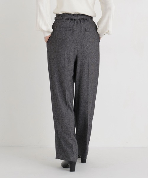 NATURAL BEAUTY BASIC(ナチュラルビューティーベーシック)の「ベルテッドワイドパンツⅡ(その他パンツ・レディース・ブラウン/ブラック系その他2/オフホワイト・MEDIUM/LARGE/SMALL/X-SMALL)」の6枚目の写真