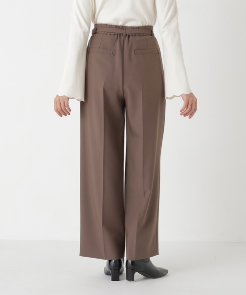 NATURAL BEAUTY BASIC(ナチュラルビューティーベーシック)の「ベルテッドワイドパンツⅡ(その他パンツ・レディース・ブラウン/ブラック系その他2/オフホワイト・MEDIUM/LARGE/SMALL/X-SMALL)」の20枚目の写真