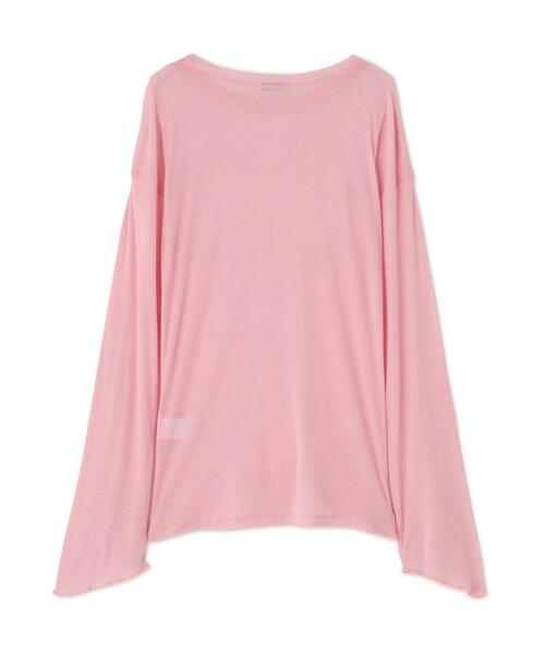 CLANE(クラネ)の「CLANE/クラネ/SHEER LOOSE CUT TOPS(Tシャツ/カットソー・レディース・チャコールグレー/ホワイト/ピンク・1)」の12枚目の写真