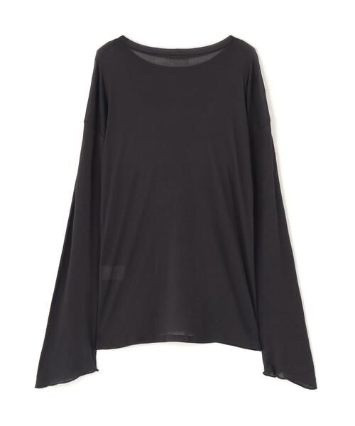 CLANE(クラネ)の「CLANE/クラネ/SHEER LOOSE CUT TOPS(Tシャツ/カットソー・レディース・チャコールグレー/ホワイト/ピンク・1)」の14枚目の写真