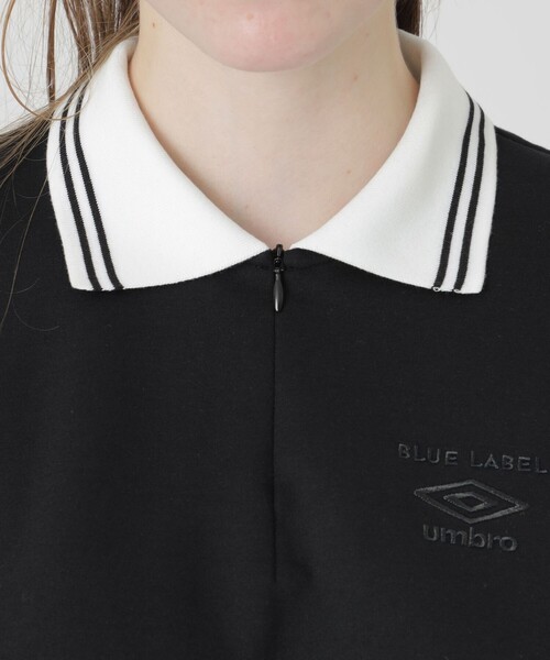BLUE LABEL CRESTBRIDGE(ブルーレーベルクレストブリッジ)の「【umbro】ハーフジッププルオーバー(ポロシャツ・レディース・オフホワイト/ブラック・38)」の14枚目の写真