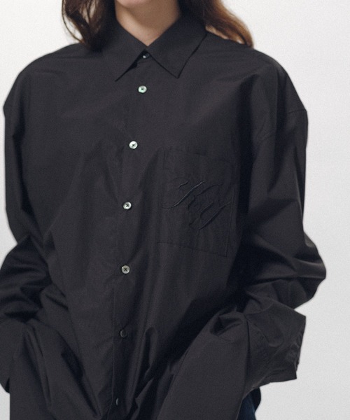 KEISUKEYOSHIDA（ケイスケヨシダ）の「Standard Shirt（シャツ/ブラウス・レディース・ホワイト/ブラック・M/L）」の2枚目の写真