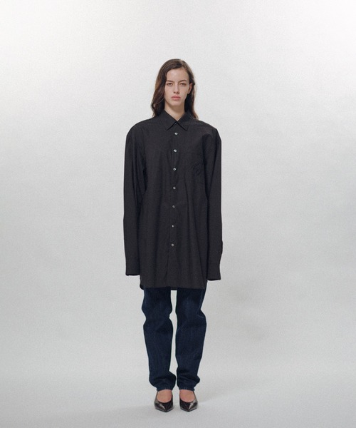 KEISUKEYOSHIDA（ケイスケヨシダ）の「Standard Shirt（シャツ/ブラウス・レディース・ホワイト/ブラック・M/L）」の4枚目の写真