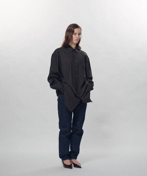 KEISUKEYOSHIDA（ケイスケヨシダ）の「Standard Shirt（シャツ/ブラウス・レディース・ホワイト/ブラック・M/L）」の5枚目の写真