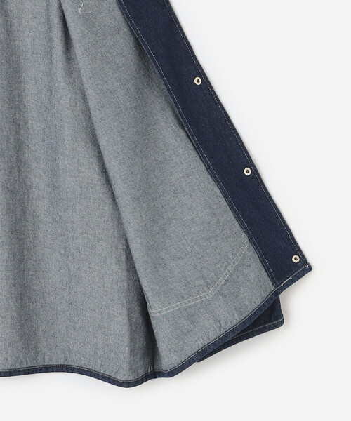 DANTON（ダントン）の「DANTON | コットンデニム カバーオール MEN（デニムジャケット・メンズ・ブラック/ダークインディゴブルー・42/40）」の8枚目の写真