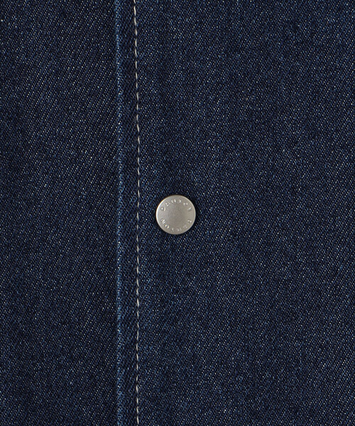 DANTON（ダントン）の「DANTON | コットンデニム カバーオール MEN（デニムジャケット・メンズ・ブラック/ダークインディゴブルー・42/40）」の9枚目の写真