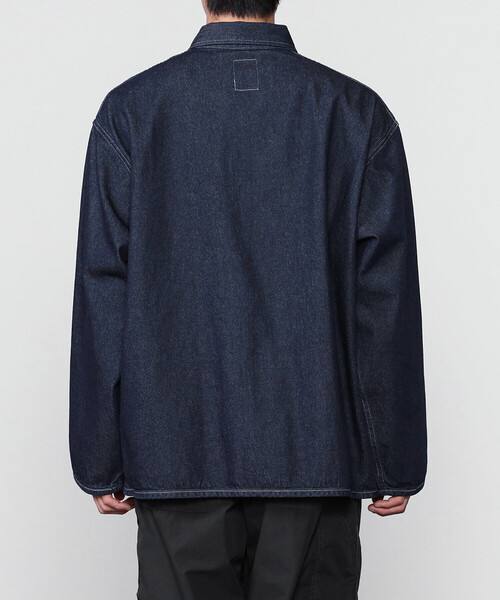 DANTON（ダントン）の「DANTON | コットンデニム カバーオール MEN（デニムジャケット・メンズ・ブラック/ダークインディゴブルー・42/40）」の13枚目の写真