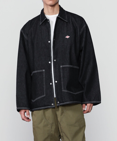 DANTON（ダントン）の「DANTON | コットンデニム カバーオール MEN（デニムジャケット・メンズ・ブラック/ダークインディゴブルー・42/40）」の17枚目の写真