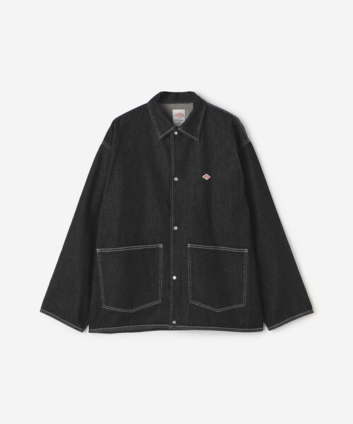 DANTON（ダントン）の「DANTON | コットンデニム カバーオール MEN（デニムジャケット・メンズ・ブラック/ダークインディゴブルー・42/40）」の20枚目の写真