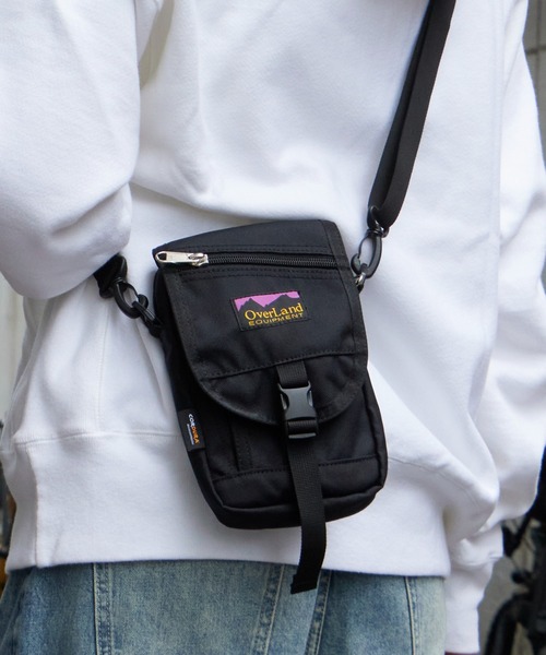 Overland(オーバーランド)の「MINI SHOULDER BAG(ショルダーバッグ・メンズ・ブラック/パープル系その他/グレー系その他・FREE)」の2枚目の写真