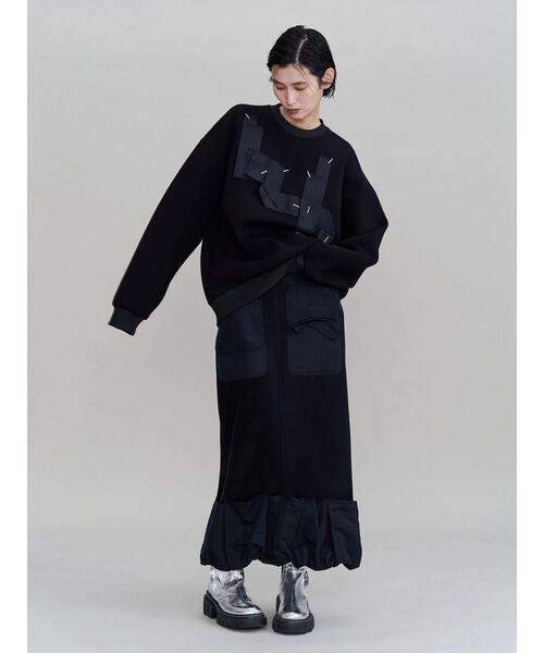 UN3D.(アンスリード)の「TAPE EMBROIDERY TOP(スウェット・レディース・ブラック/グレー・38/36)」の19枚目の写真