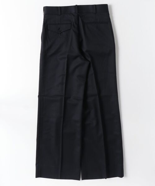 JOHN LAWRENCE SULLIVAN(ジョンローレンスサリバン)の「JOHN LAWRENCE SULLIVAN WOOL GABARDINE FOLDED WIDE TROUSERS (2B023-0126-49)(スラックス・メンズ・グレー/ブラック・46/44)」の3枚目の写真