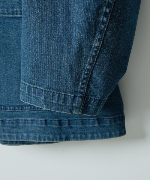 ABAHOUSE（アバハウス）の「【セットアップ対応】COVEROSS DENIM カバーオールジャケット / ストレッチ 抗菌防臭（デニムジャケット・メンズ・ネイビー/インディゴブルー・46/48）」の10枚目の写真