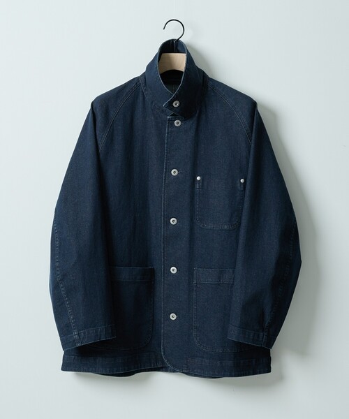 ABAHOUSE（アバハウス）の「【セットアップ対応】COVEROSS DENIM カバーオールジャケット / ストレッチ 抗菌防臭（デニムジャケット・メンズ・ネイビー/インディゴブルー・46/48）」の17枚目の写真