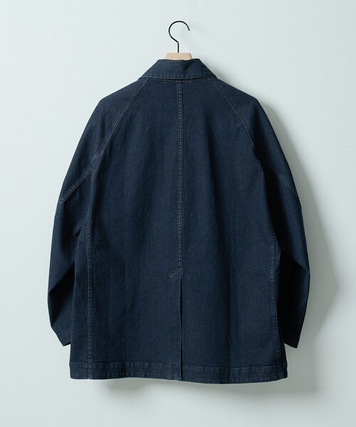 ABAHOUSE（アバハウス）の「【セットアップ対応】COVEROSS DENIM カバーオールジャケット / ストレッチ 抗菌防臭（デニムジャケット・メンズ・ネイビー/インディゴブルー・46/48）」の18枚目の写真