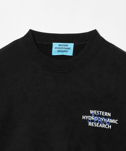 NICE WEATHER（ナイスウェザー）の「【別注】＜WESTERN HYDRODYNAMIC RESEARCH＞ロゴスウェット（スウェット・メンズ・ネイビー/ブラック・XL/M/S/L）」の12枚目の写真