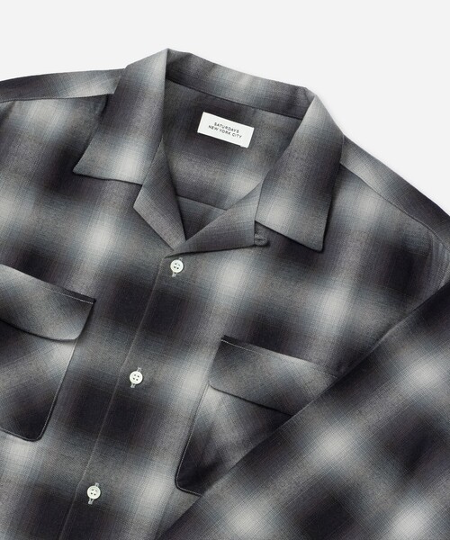 Saturdays NYC（サタデーズ ニューヨークシティ ）の「Marco Ombre Check Shirt（シャツ/ブラウス・メンズ・キナリ/ネイビー/オリーブ・S/M/L）」の22枚目の写真