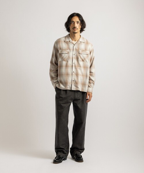Saturdays NYC（サタデーズ ニューヨークシティ ）の「Marco Ombre Check Shirt（シャツ/ブラウス・メンズ・キナリ/ネイビー/オリーブ・S/M/L）」の7枚目の写真