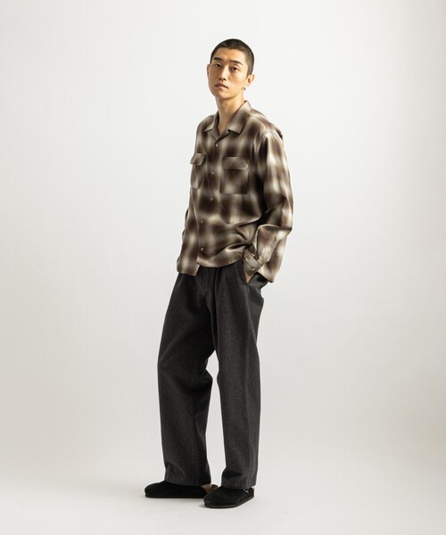 Saturdays NYC（サタデーズ ニューヨークシティ ）の「Marco Ombre Check Shirt（シャツ/ブラウス・メンズ・キナリ/ネイビー/オリーブ・S/M/L）」の9枚目の写真